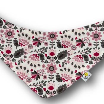Wende Halstuch Vögel und Blumen